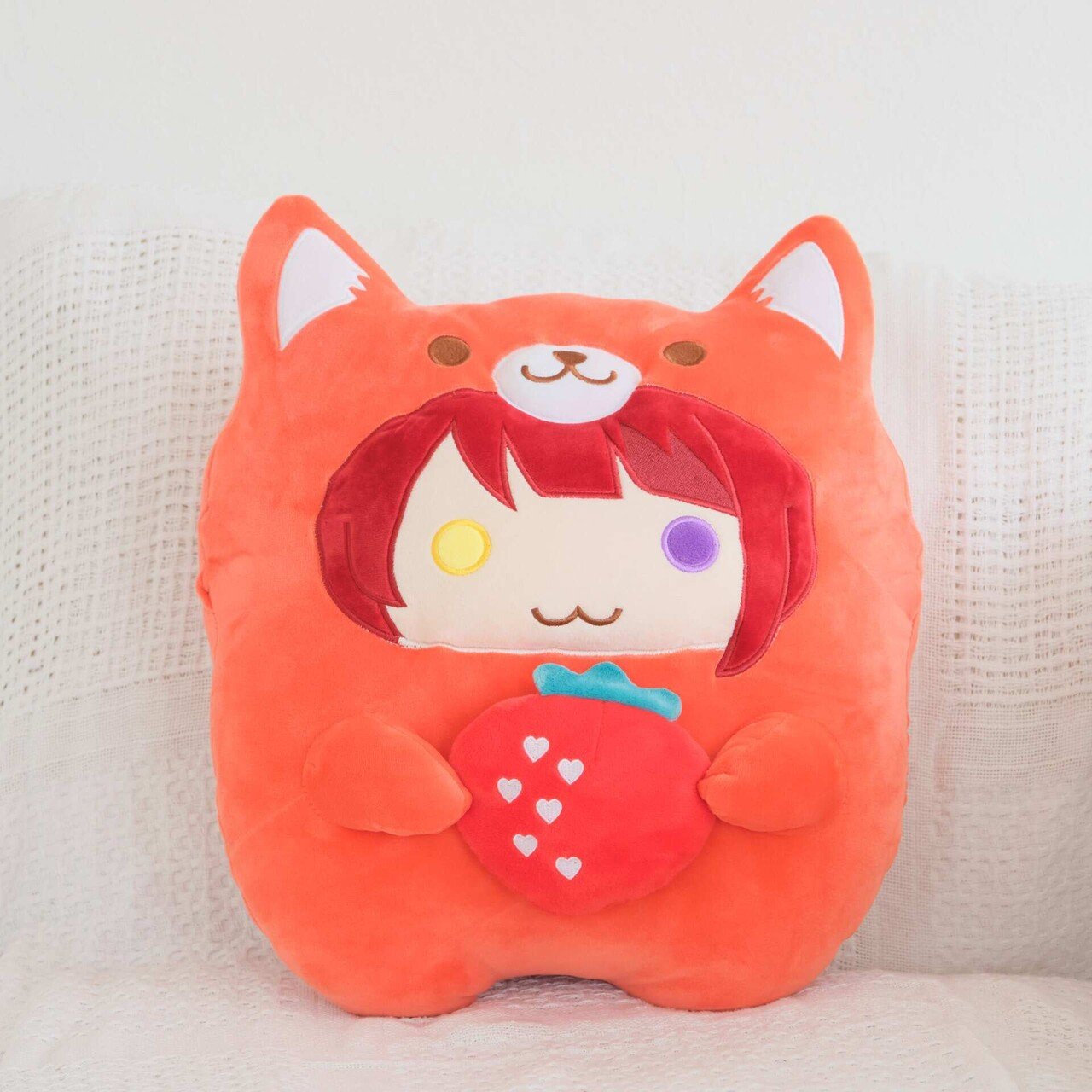 すとぷり あにまるぬいぐるみくっしょん（莉犬）｜いちごのおうじ商店