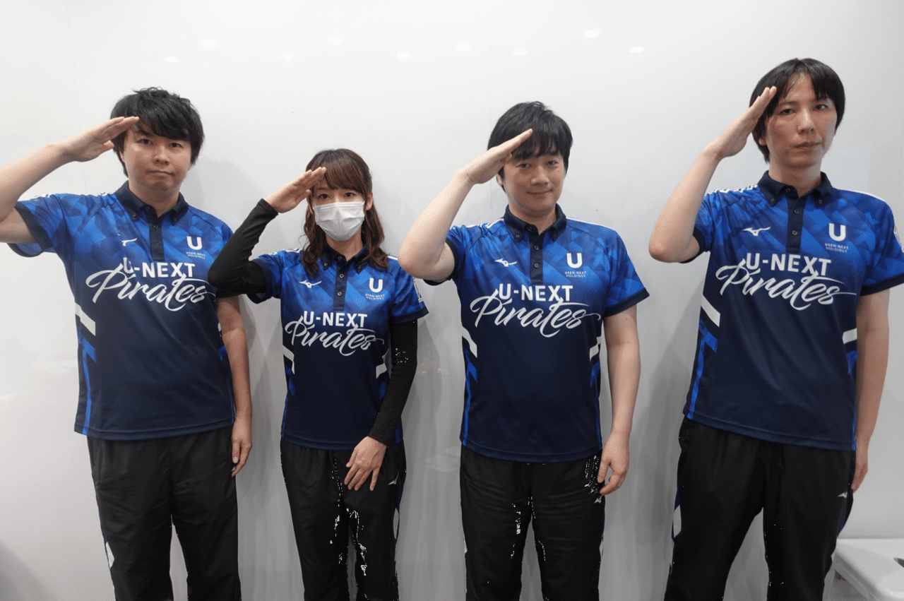 麻雀 Mリーグ U-NEXTパイレーツ ポロシャツ ユニフォーム LL、M2枚