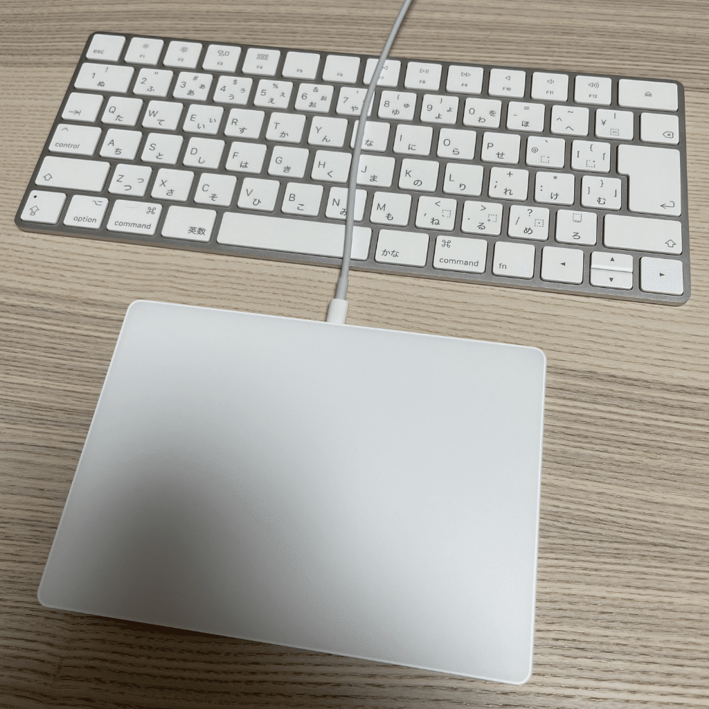 Magic Trackpad 2 の充電ケーブルが邪魔過ぎて Magic Keyboard 専用