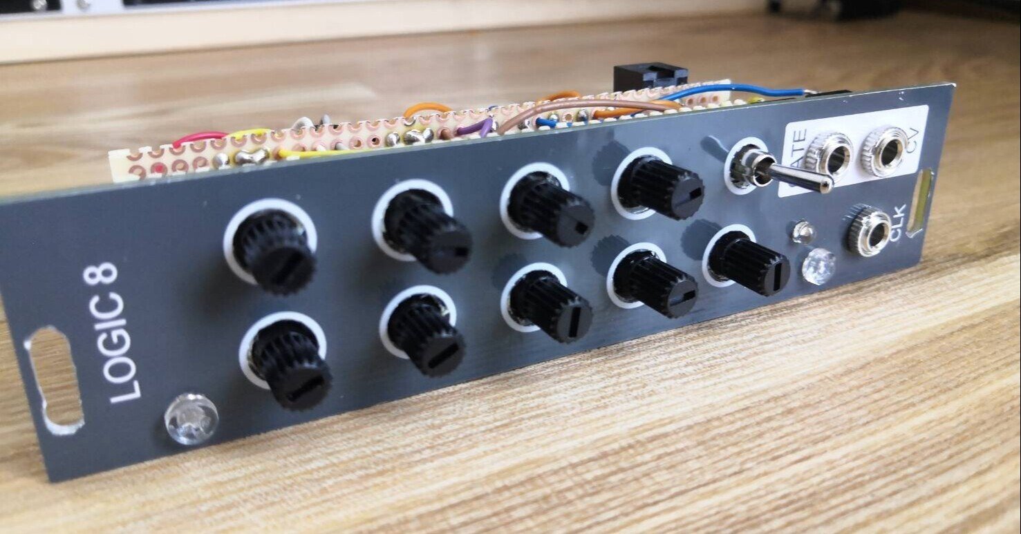 450円で作るCV/gate 8step シーケンサー-モジュラーシンセ自作｜HAGIWO