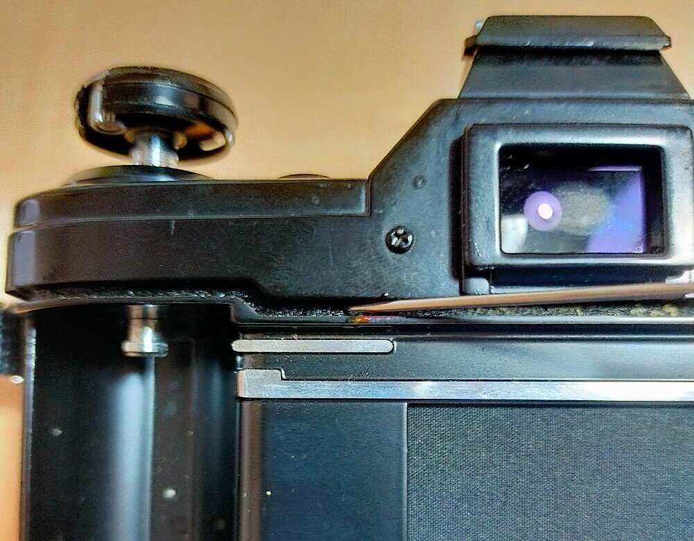 モルト交換(キャノンAE-1)｜フィルムカメラ修理のアクアカメラ