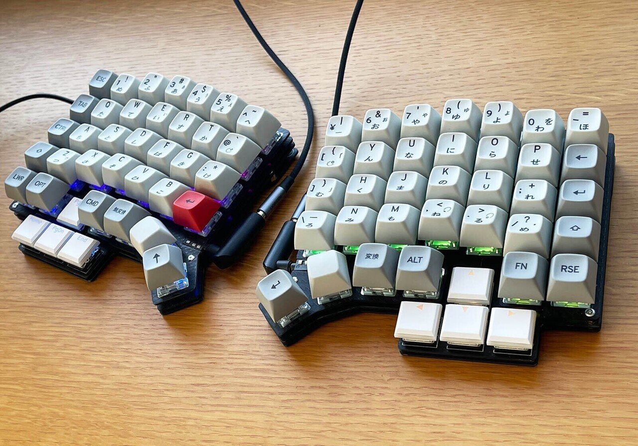 分割エルゴノミクスキーボードErgoArrowsを組み立てたので自慢したい