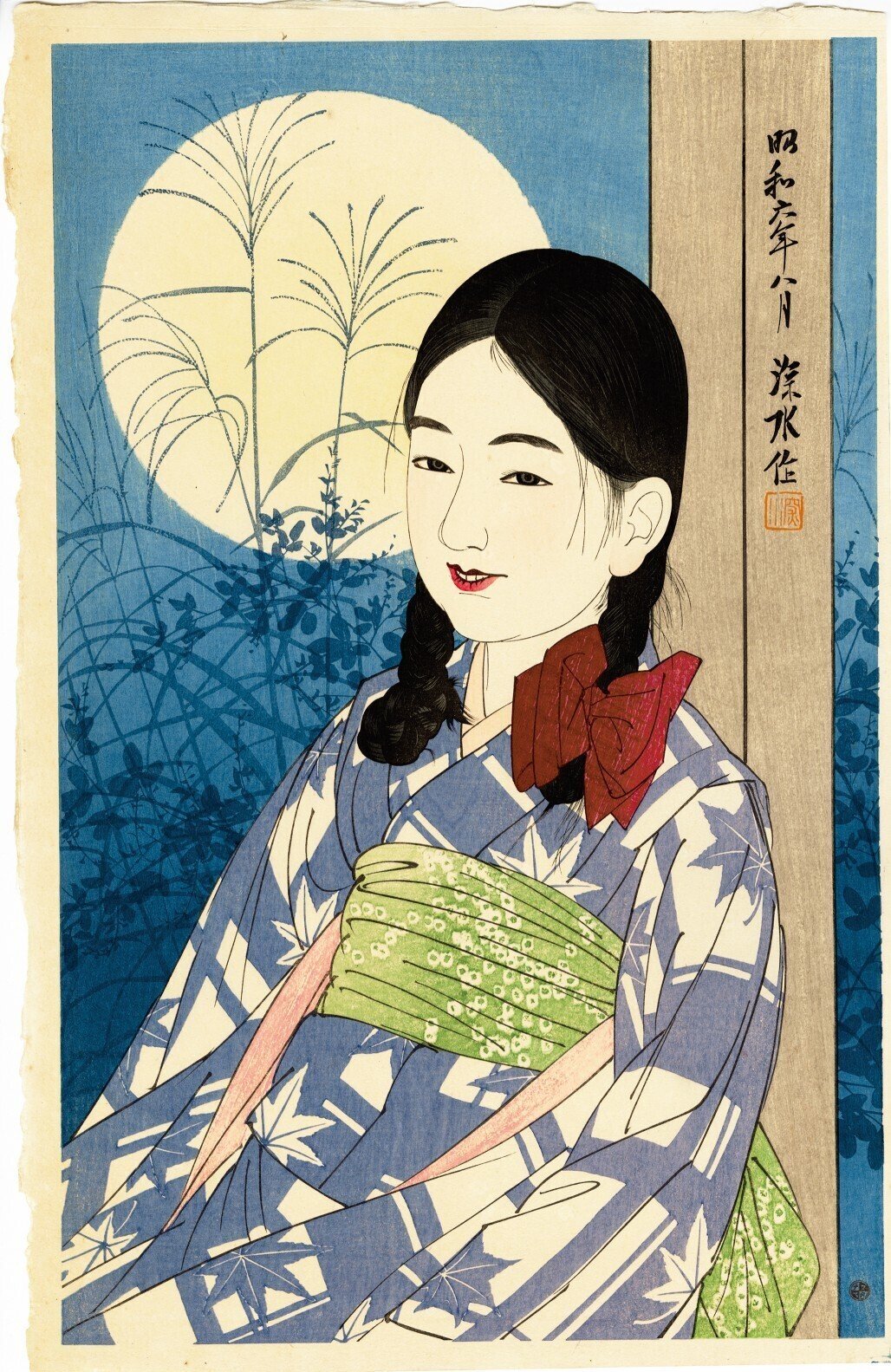 今日の一枚）伊東深水：「十五夜」｜artoday - chiaki