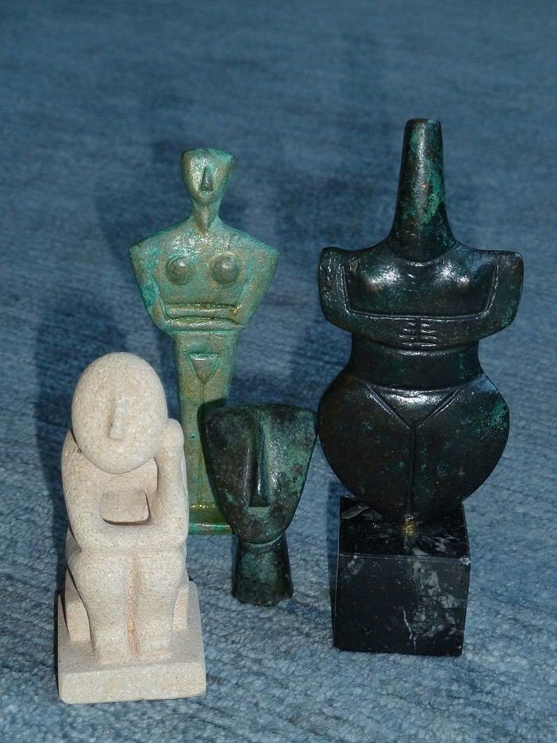 A-384 キュクラデスの裸婦小像｜石膏像ドットコム（脇本）