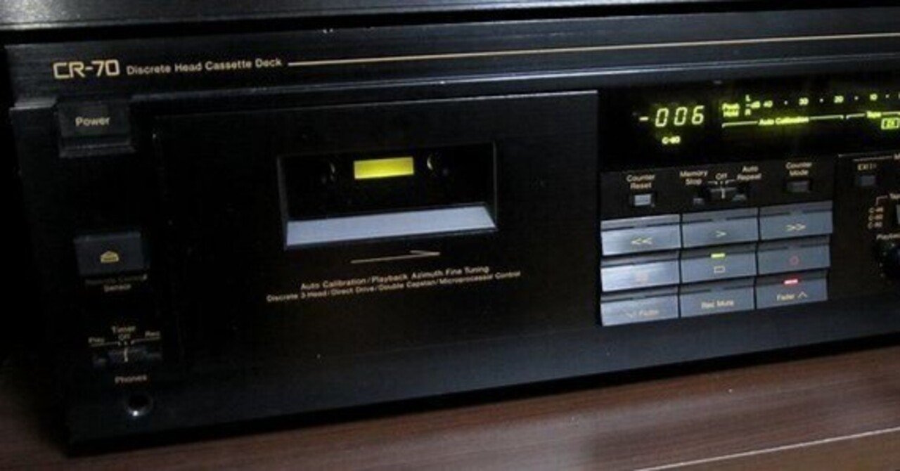 ナカミチの考察(VOL.4)] CR-70 - 誰でも扱える高性能なカセットデッキ