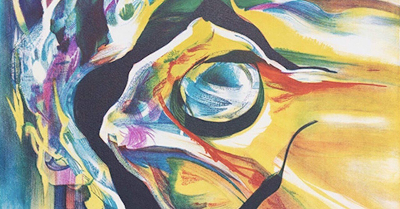 岡本太郎「跳ぶ」油彩模写 岡本太郎「跳ぶ」油彩模写