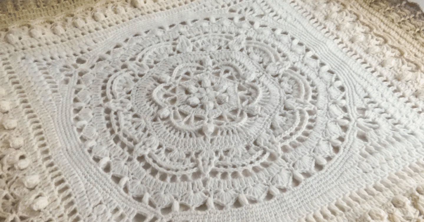 Pattern / Flower Mandala Blanket｜笠石あき--かぎ針編み・レース編み