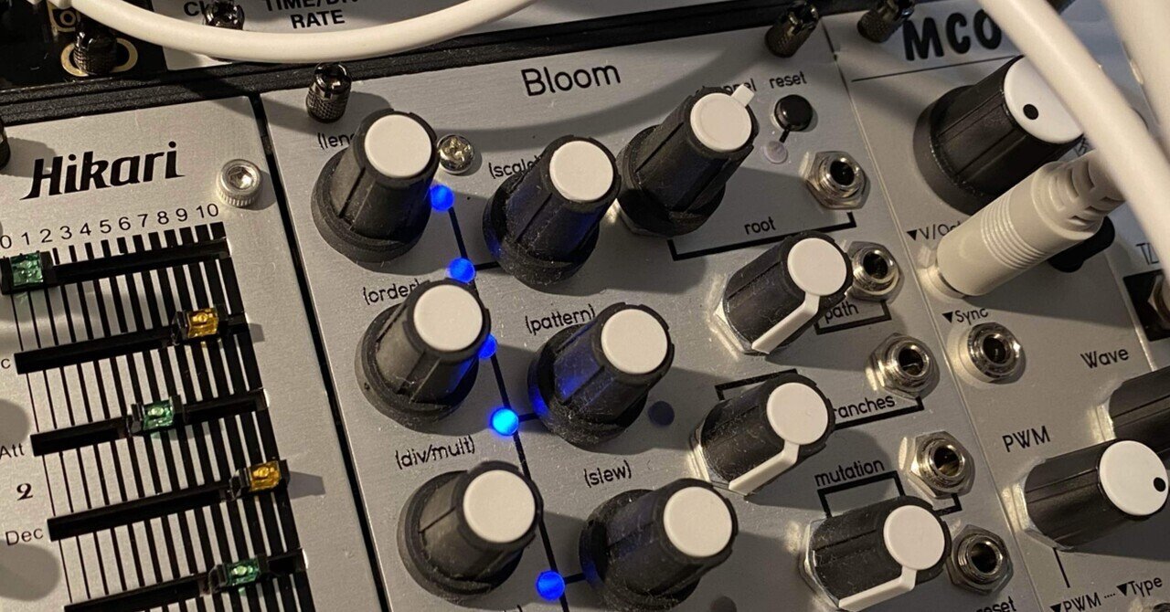 モジュラーシンセ】シーケンサー Qu-Bit BLOOMの使い方（備忘録