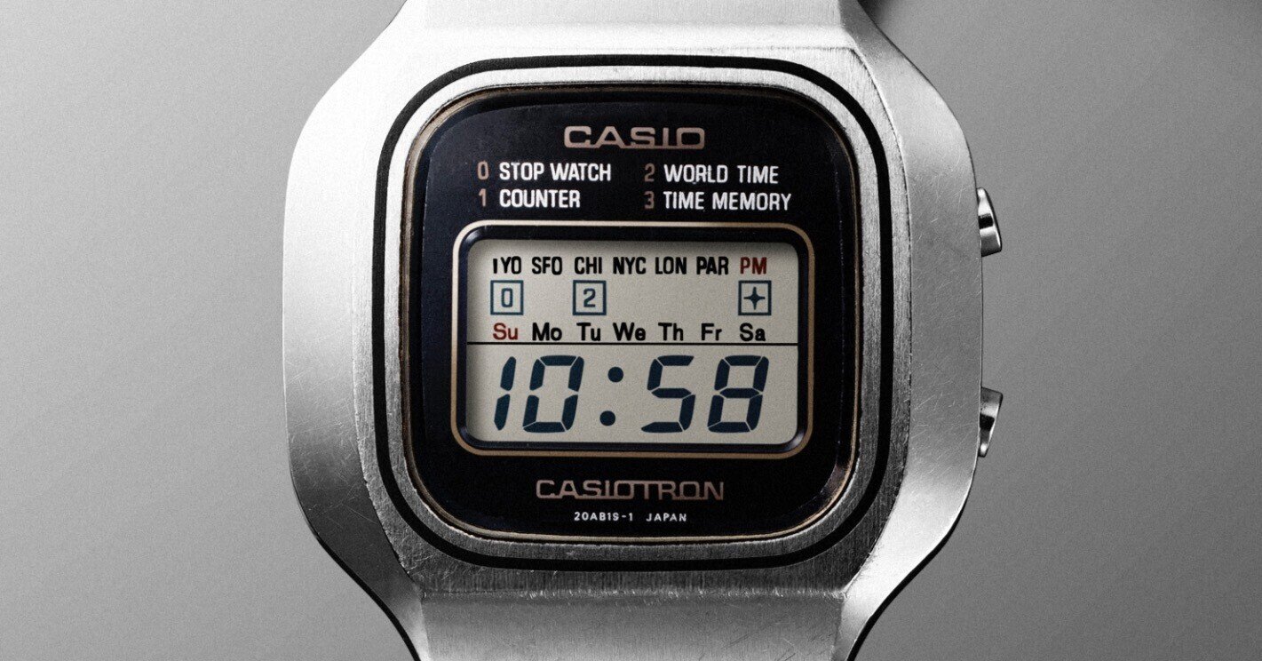 カシオの「オモシロ時計」物語 Vol.1 : 1976年発売「カシオトロン X-1