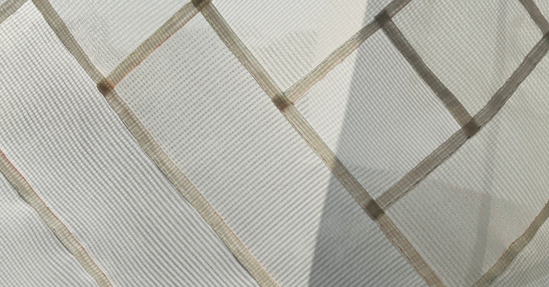 ポジャギ制作過程】白のムジゲポ ぐし縫い編｜pojagi*sono