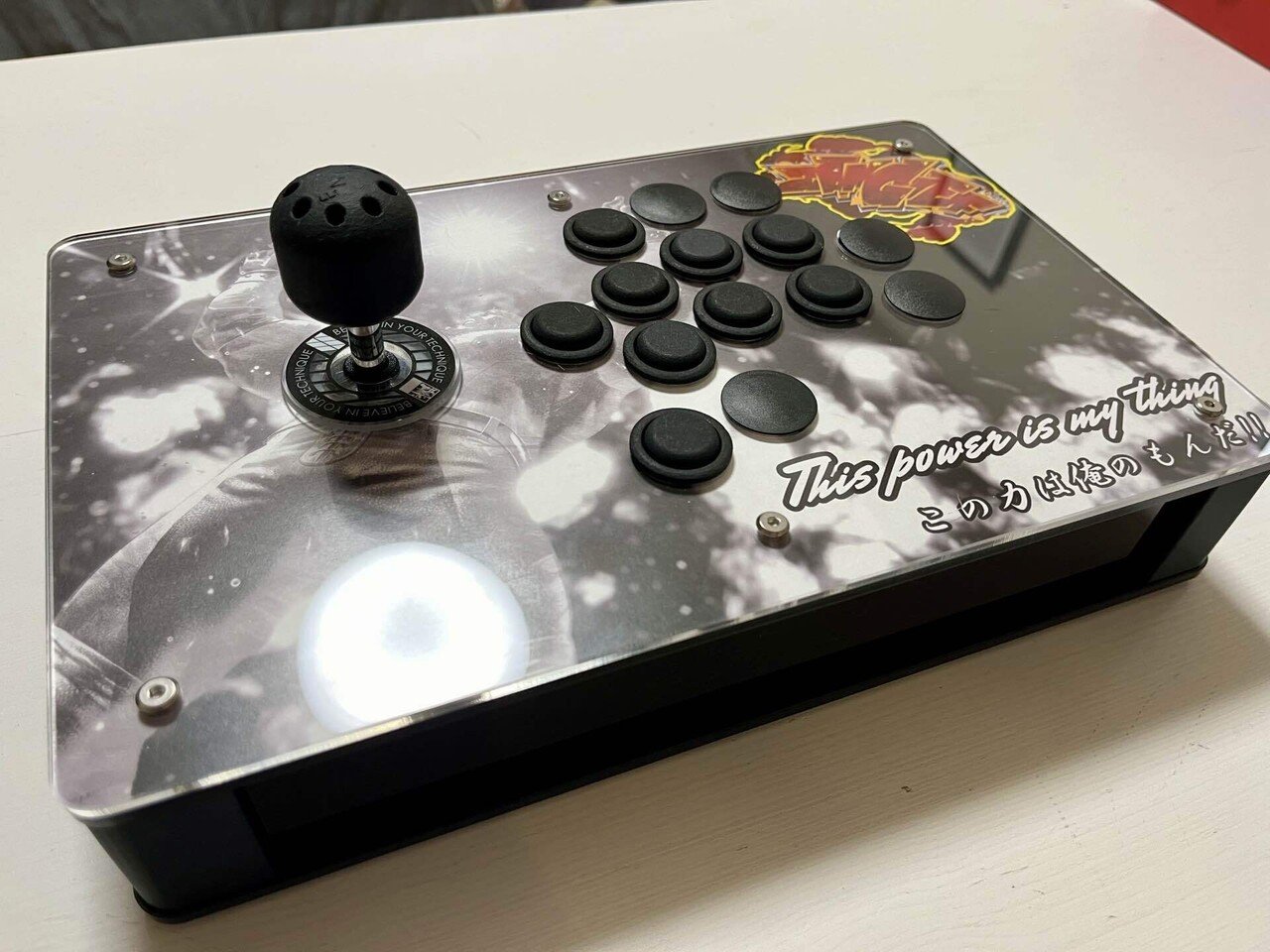 スト6用24mmボタンレバーアケコン（くろまき工房様、ENTH様）を組んだ