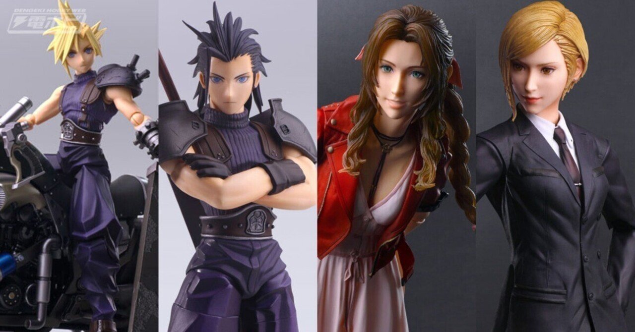 FF7』オリジナルに基づいた造形のクラウド＆バイク「ハーディ