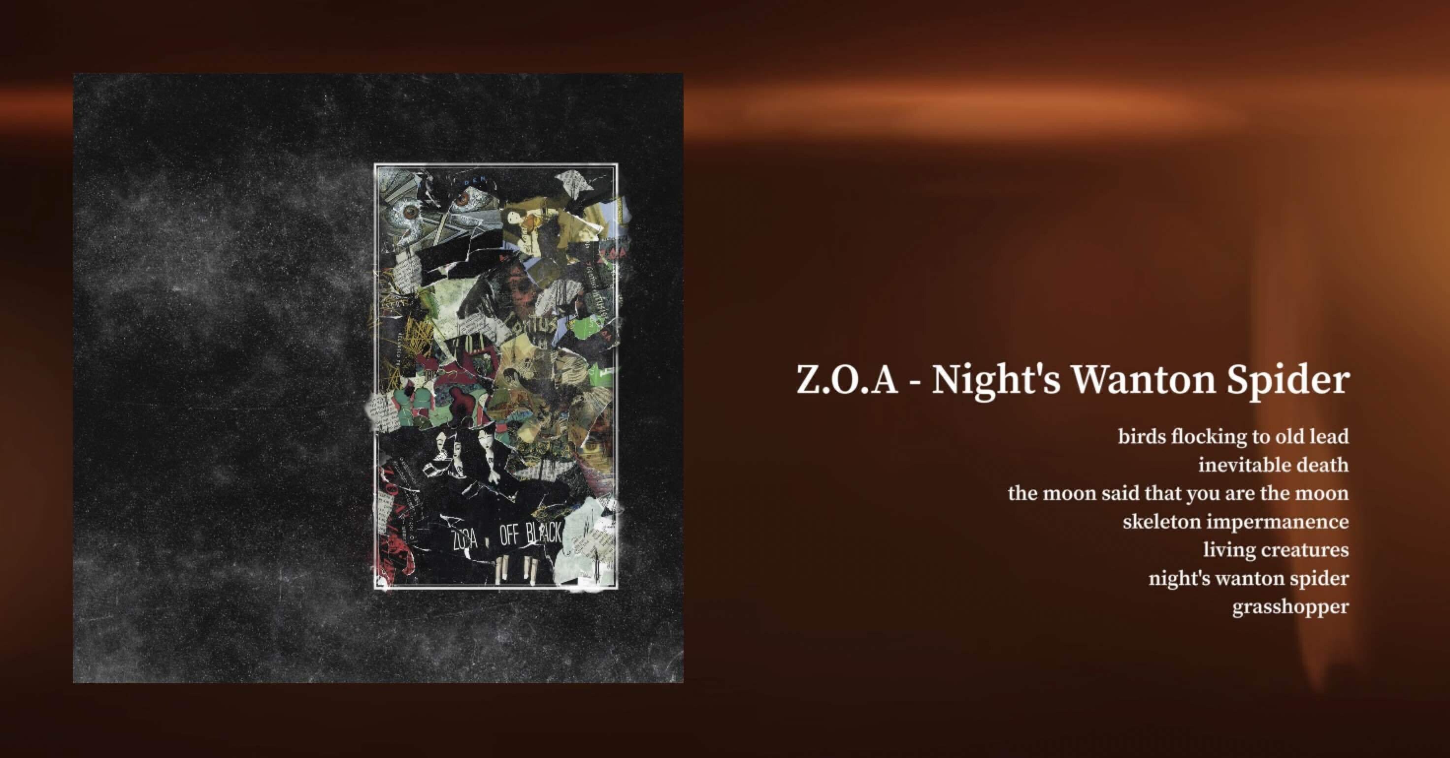 Z.O.A - 夜の淫らな蜘蛛｜Grand Fish/Lab