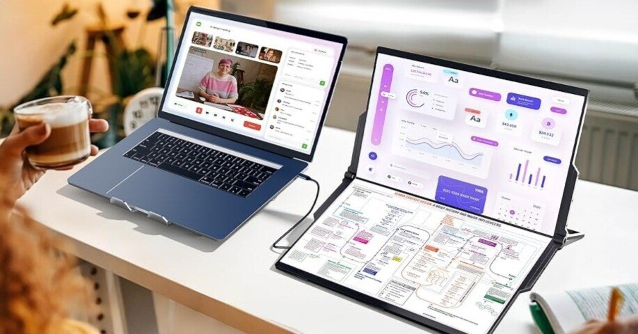 Ingnok デュアルモバイルモニターでトリプルモニターを実現 Achieve