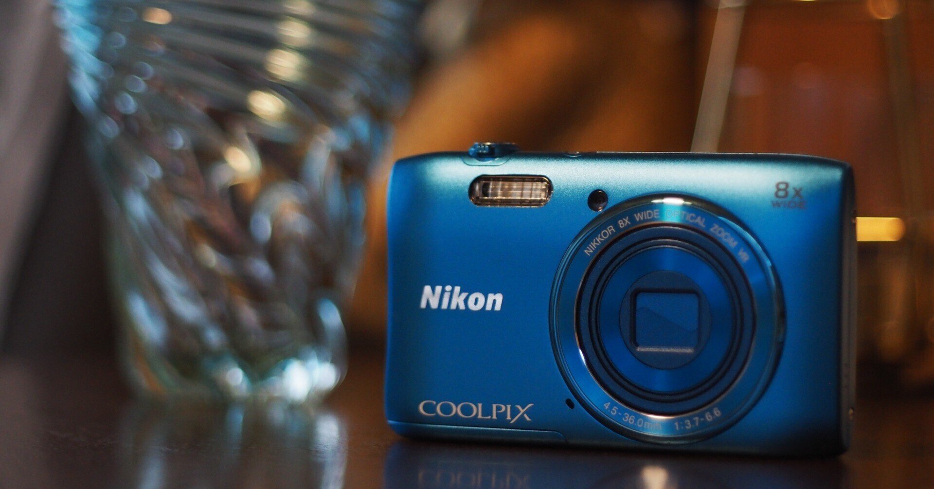 Nikon クールピクス S3600 コンパクトデジタルカメラ 青 オールド