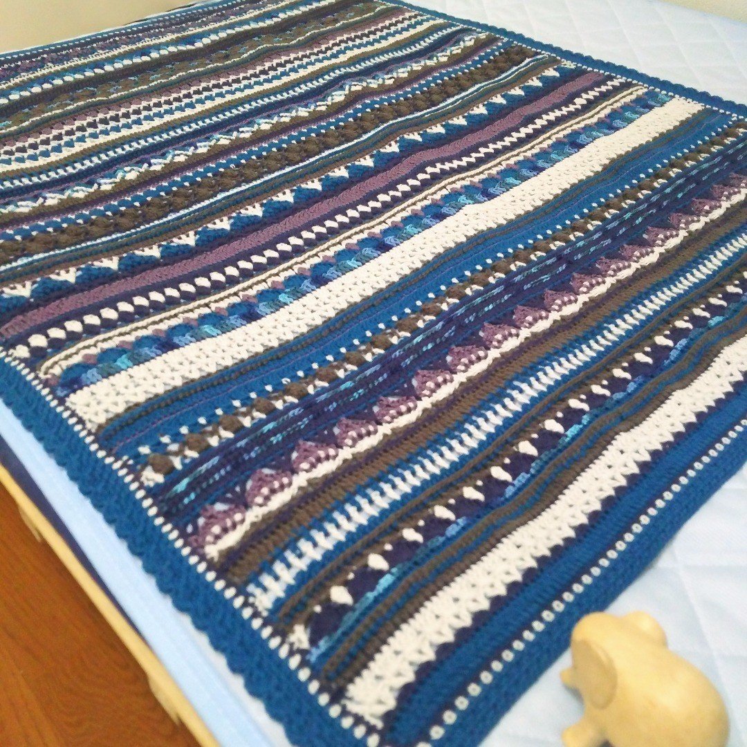 Free Pattern / スパイシーブランケット（Spice of Life Blanket