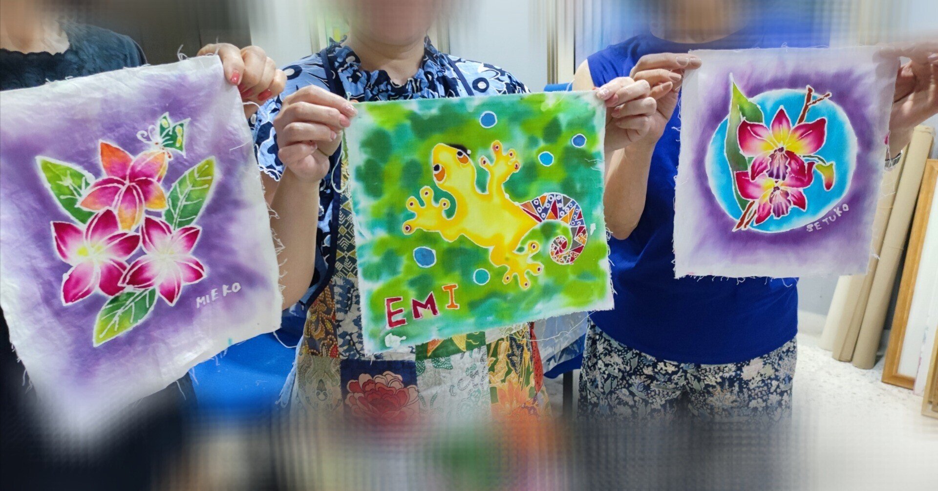 マレーシア伝統工芸バティック(ろうけつ染め)旅行者体験クラス