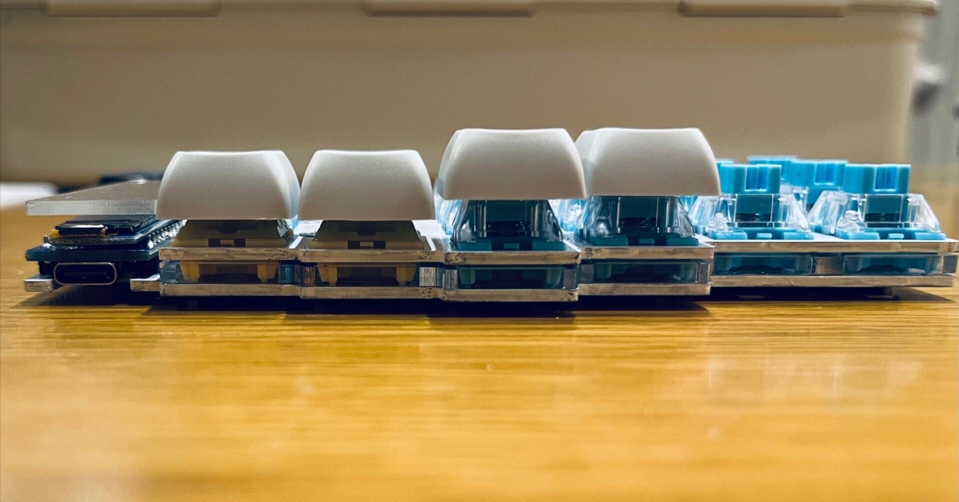 Keyball44｜キースイッチ交換でロープロファイル化へ｜mame