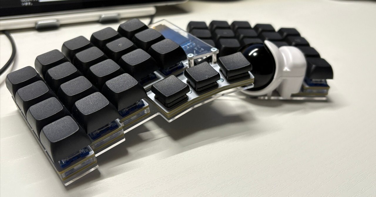 roBa LP（low profile）自作キーボード組み立て済み