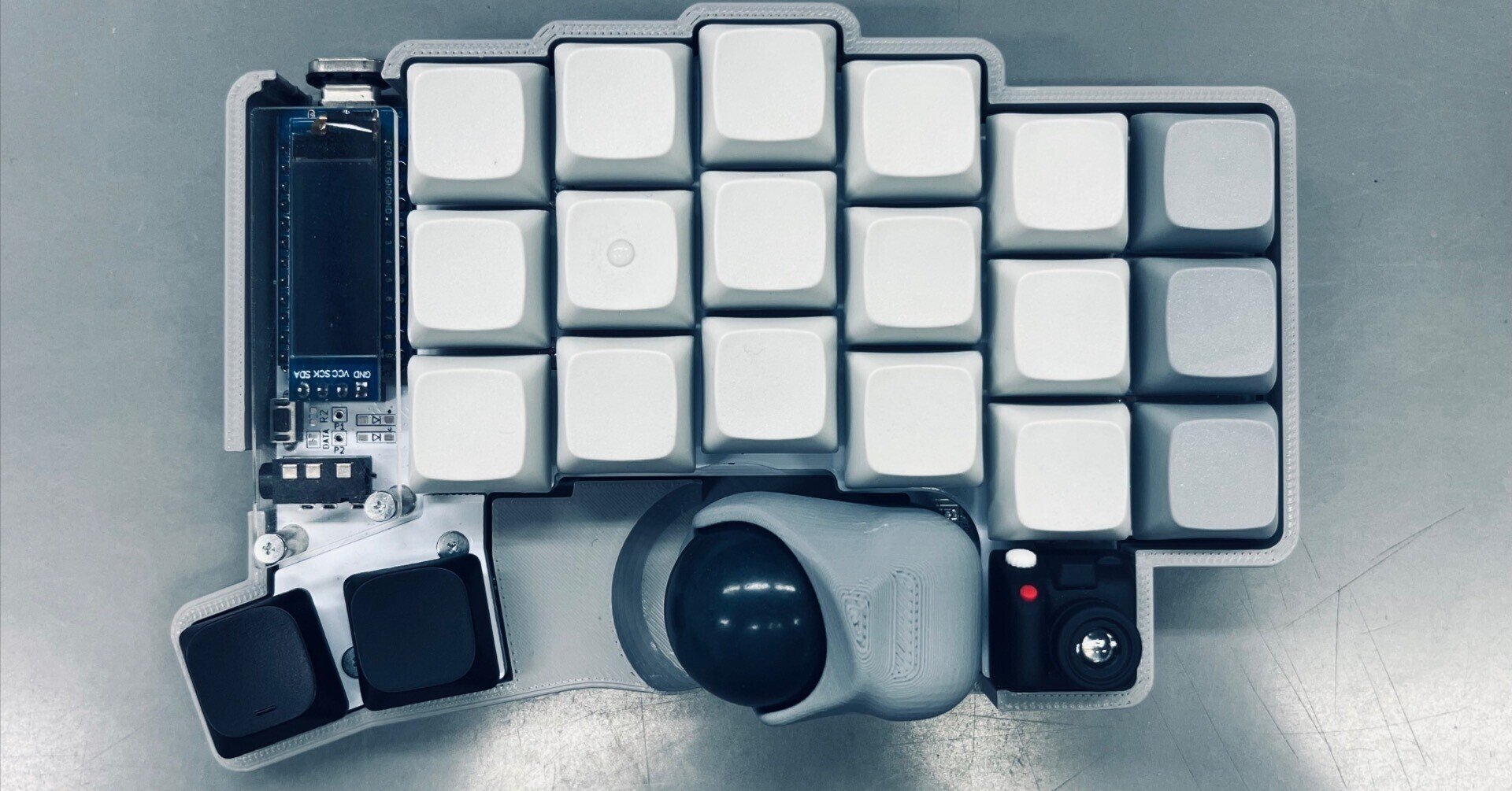 Keyball44｜25mmトラックボールの使用感（POM・PTFE・ボナンザ