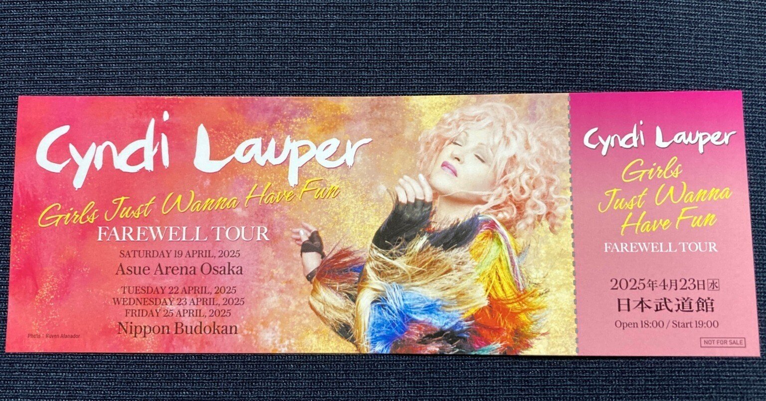 シンディ・ローパー Girls Just Wanna Have Fun Farewell Tour 日本