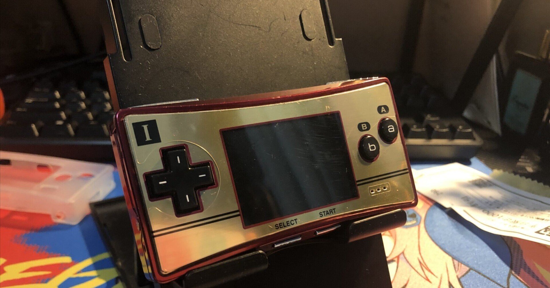 レトロゲーム)ゲームボーイミクロ[ファミコンカラー]を買いました