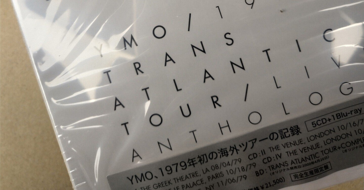 YMO 1979 TRANS ATLANTIC TOUR LIVE ANTHOLOGY』｜Myswallow