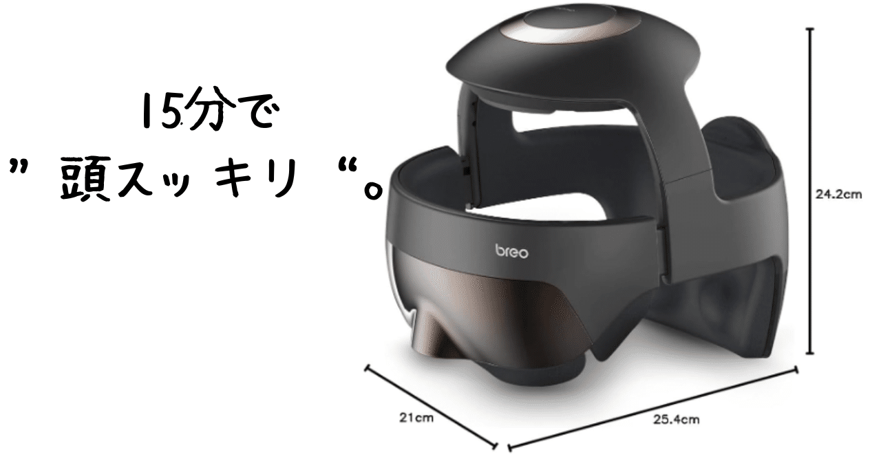 実機レビュー】breo iDream5Sで頭皮＆目元を同時ケア｜PC頭痛を15分で