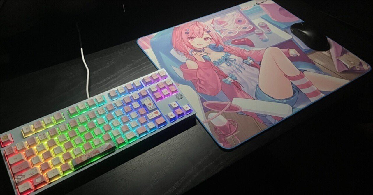 結城さくな × AMICIS キーボード＆マウスパッドレビュー｜くわな