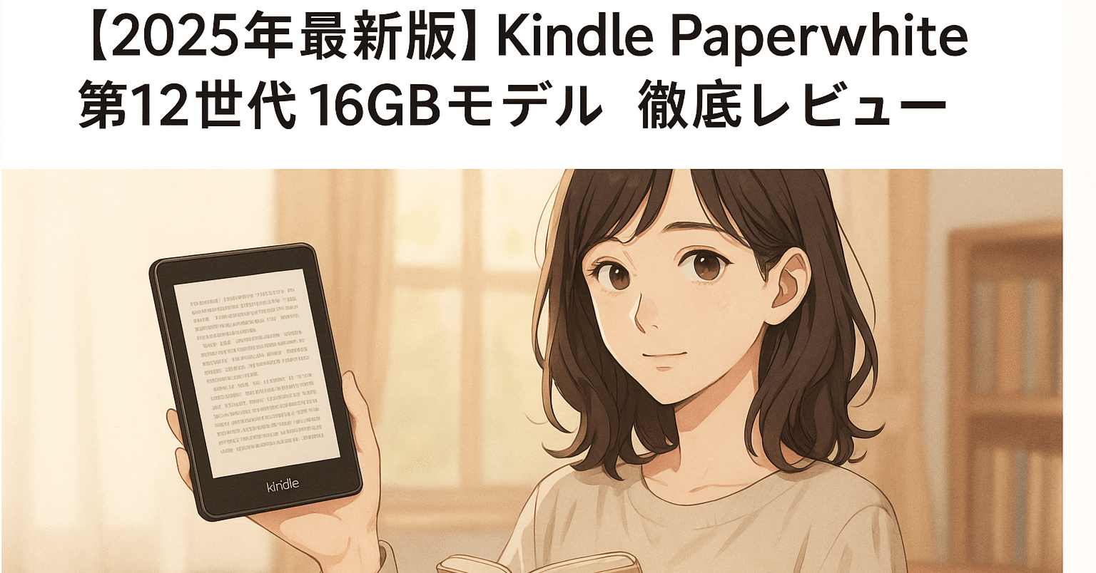 2025年最新版】Kindle Paperwhite 第12世代 16GBモデル徹底レビュー