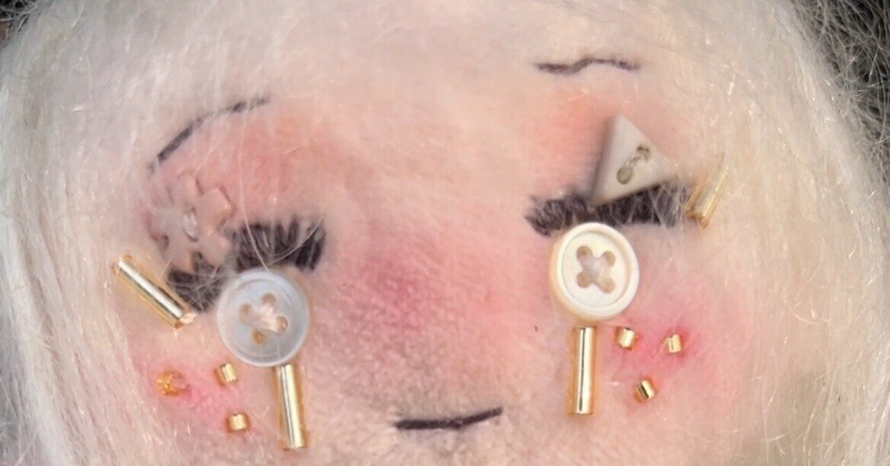 ビスクドール用モヘアロックウェフティング 180cm ブロンド ビスク