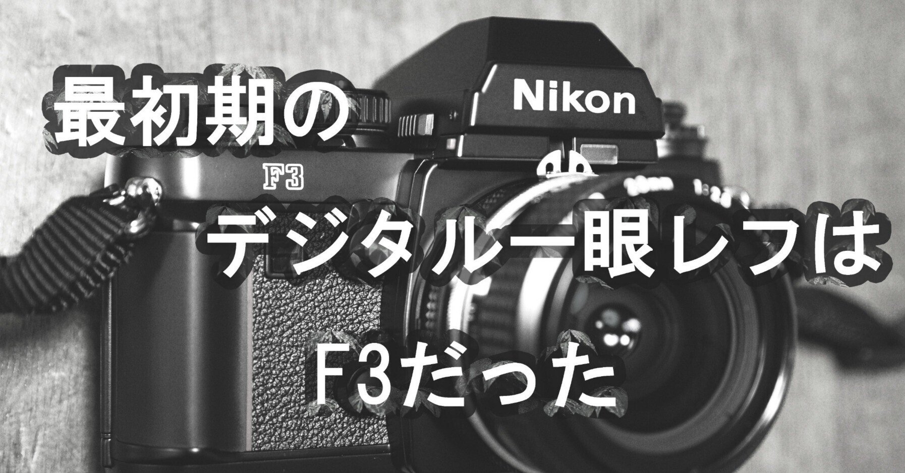 最初期のデジタル一眼レフはF3だった｜Katsuhiro