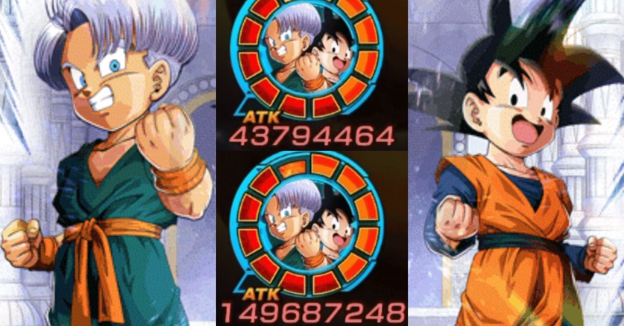 祝☆GLOBAL ドッカンバトル】超極限後LR幼年トランクス＆悟天