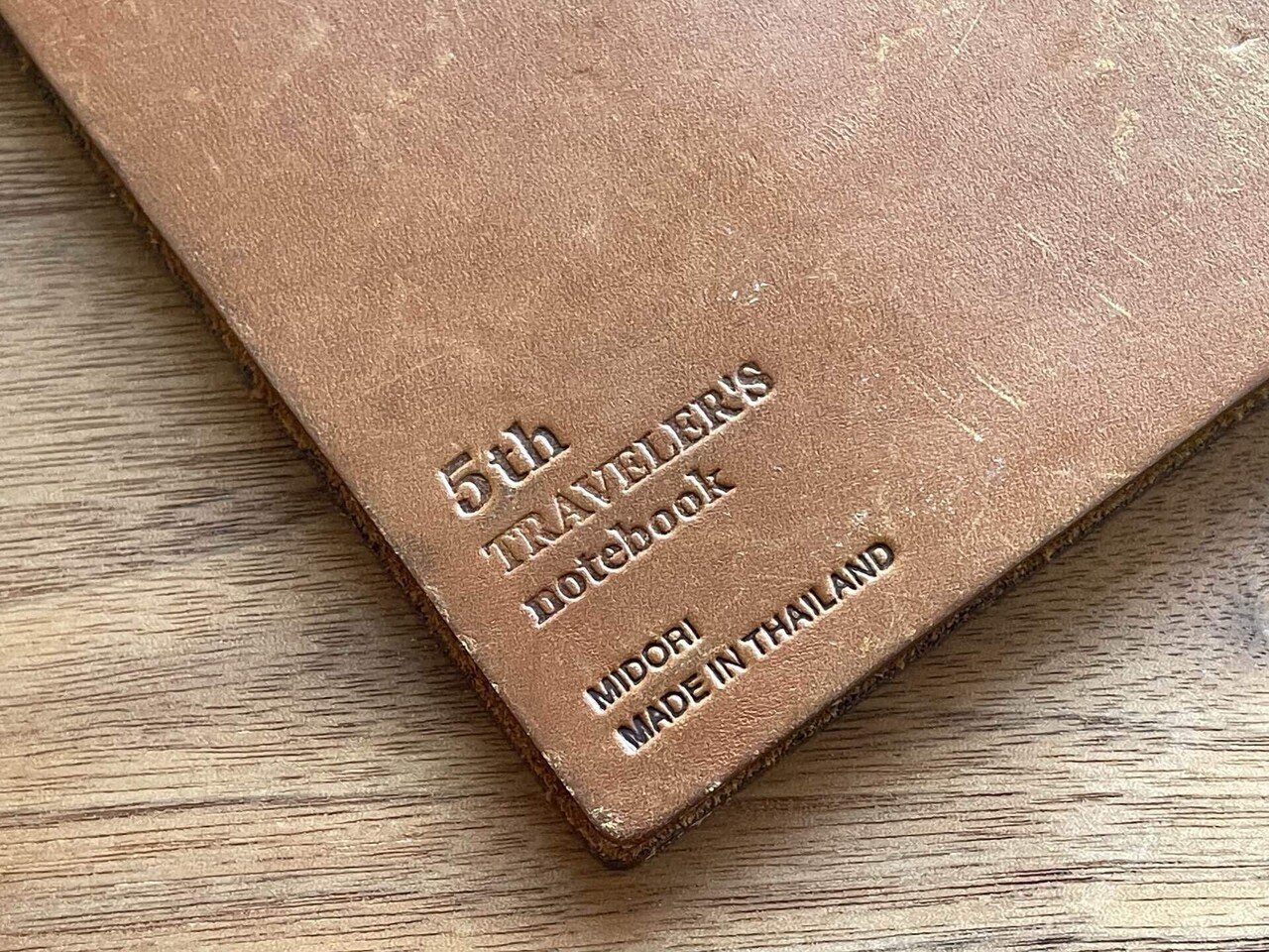 トラベラーズノート 5th 5周年 レザータグ キャメル 未開封