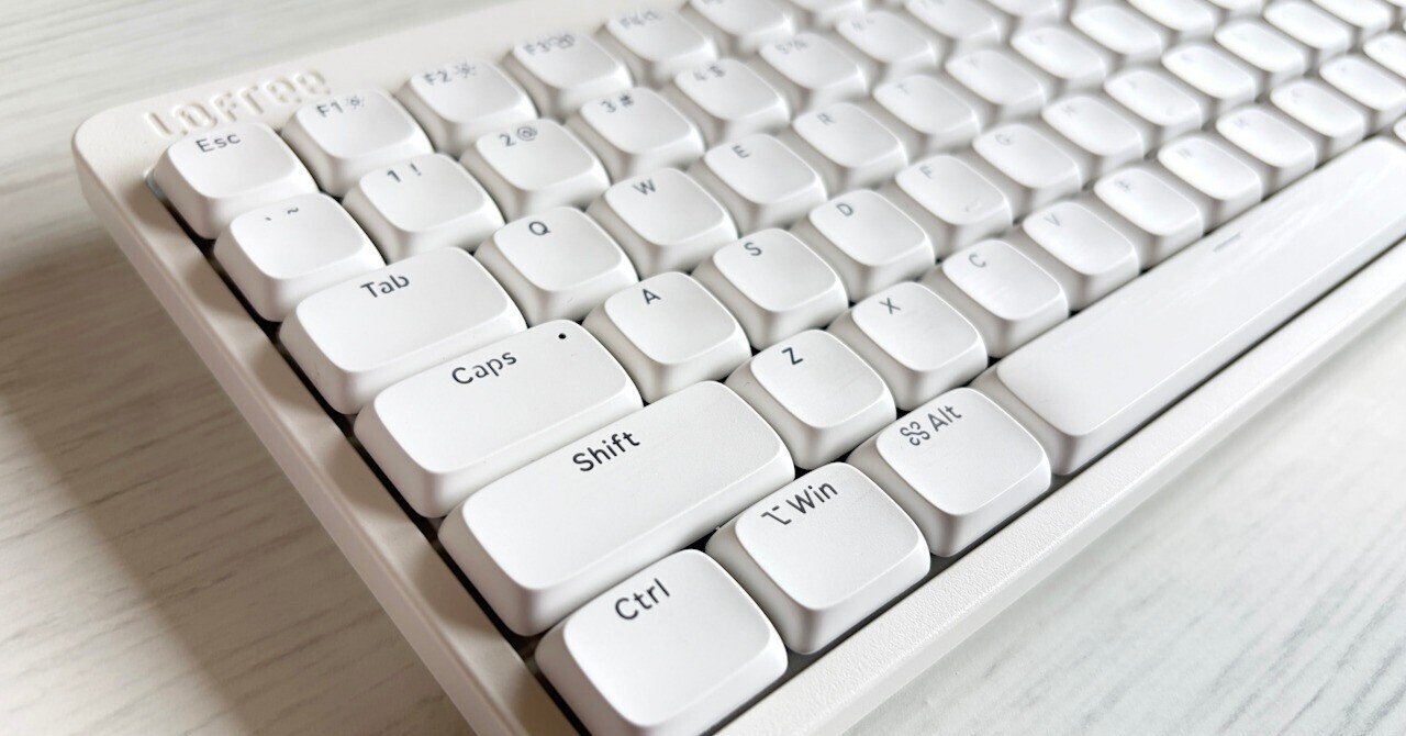 Lofree Flow Lite 84｜ホワイト×Hadesで”雪の上を歩くような雰囲気”を