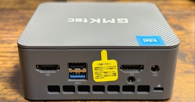 コンパクトサイズながら動作快適なミニPC「GMKtec ミニPC 第12世代