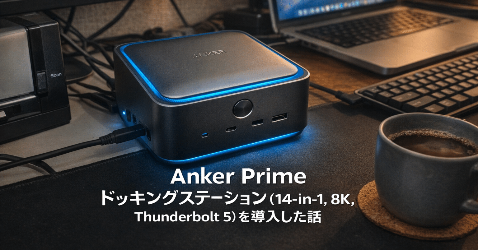 Anker Prime ドッキングステーションを導入した話｜次世代シニア