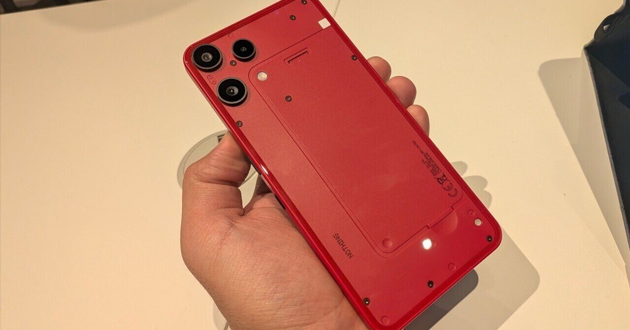 最強Red！楽天モバイル「Nothing Phone (3a) Lite」32,890円