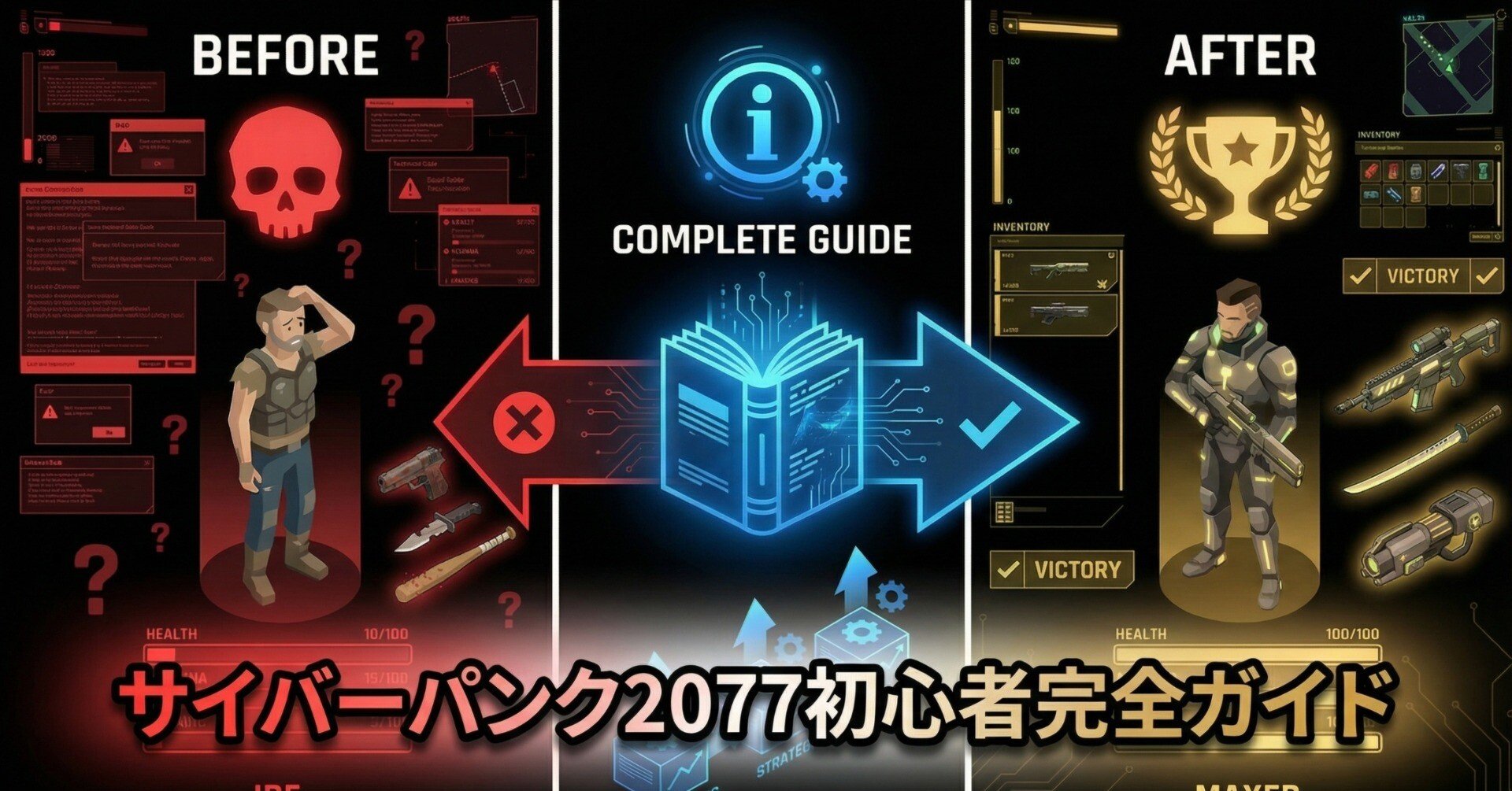 序盤で挫折しないサイバーパンク2077完全攻略ガイド｜ぱずう【サイバー
