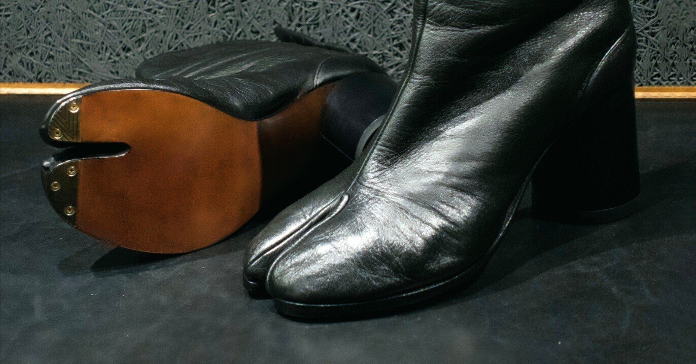 修理事例】モデル・竹下玲奈さんのマルジェラ「足袋ブーツ」 20年愛用