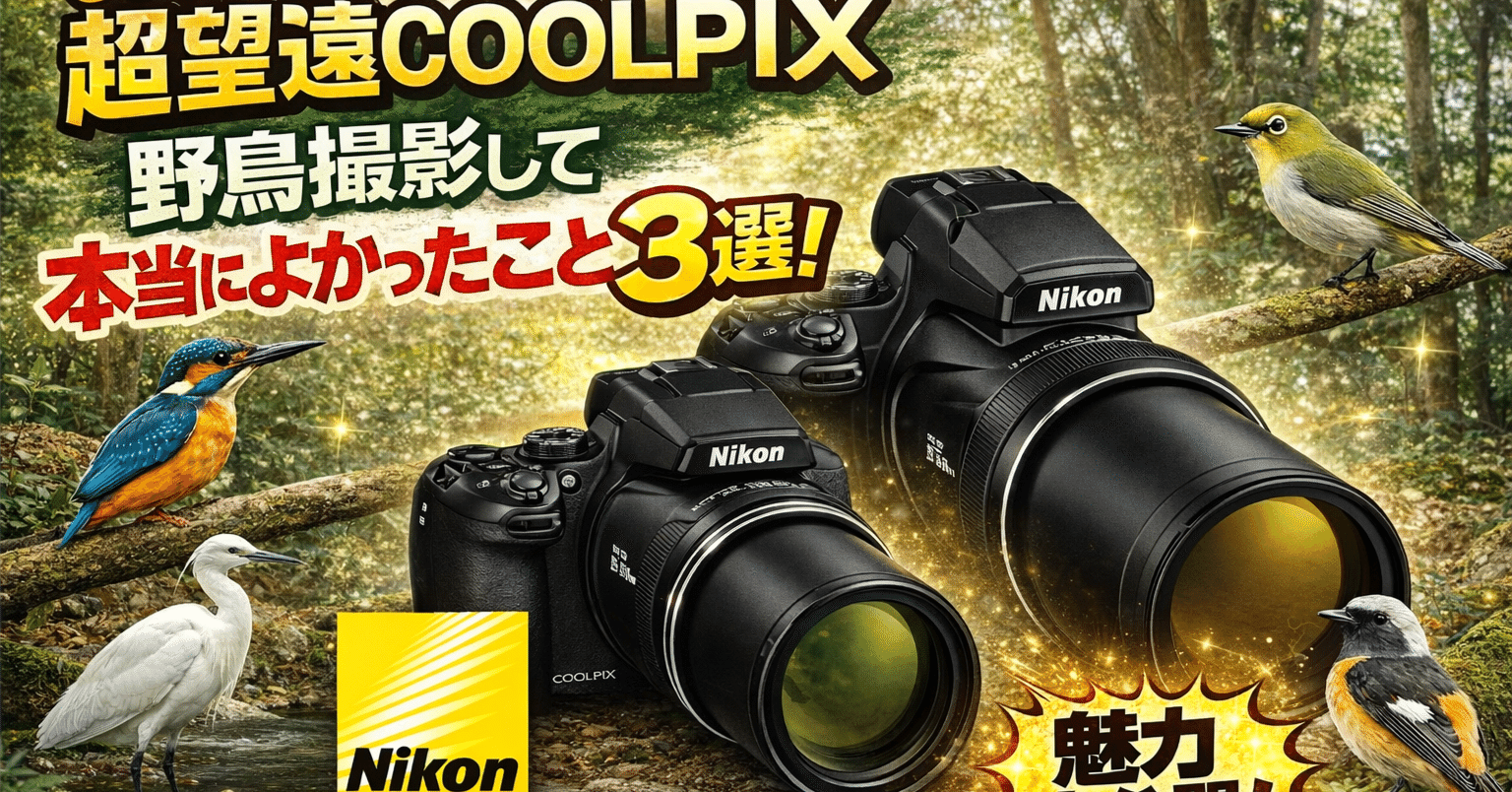 超望遠COOLPIX（P900、P950、P1000、P1100）で野鳥撮影をして本当に