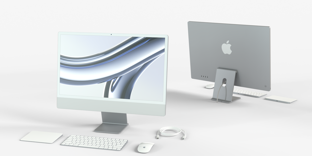 Apple IMac Silver with Keyboard Mouse and Trackpad - Superhive