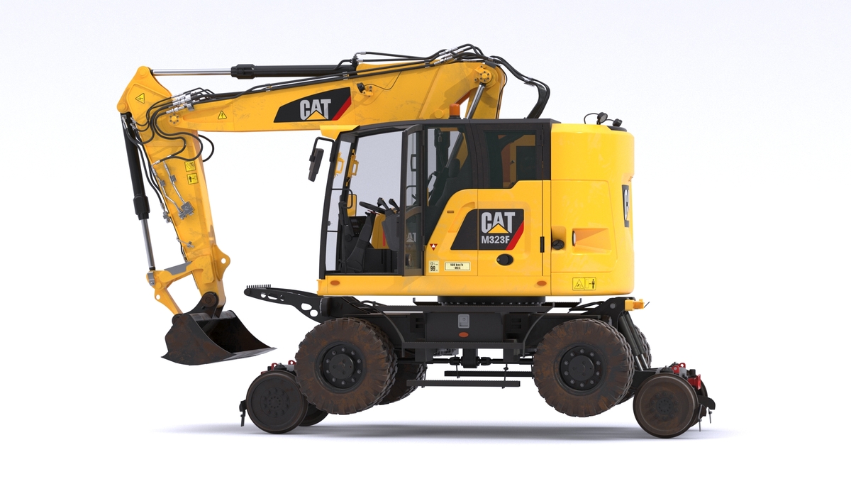 CAT Caterpillar M323F Railroad Wheeled Excavator - Superhive