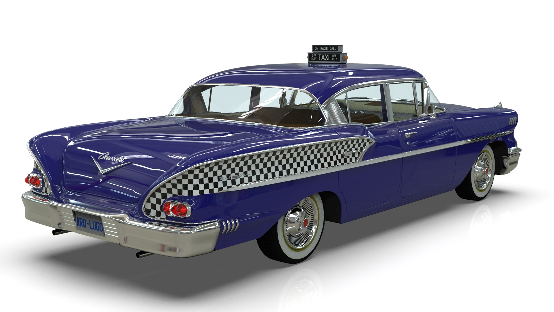 Chevrolet Belair Taxi Yellowcab 1958 - Superhive (formerly Blender