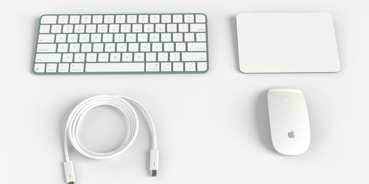 Apple IMac Green with Keyboard Mouse and Trackpad - Superhive