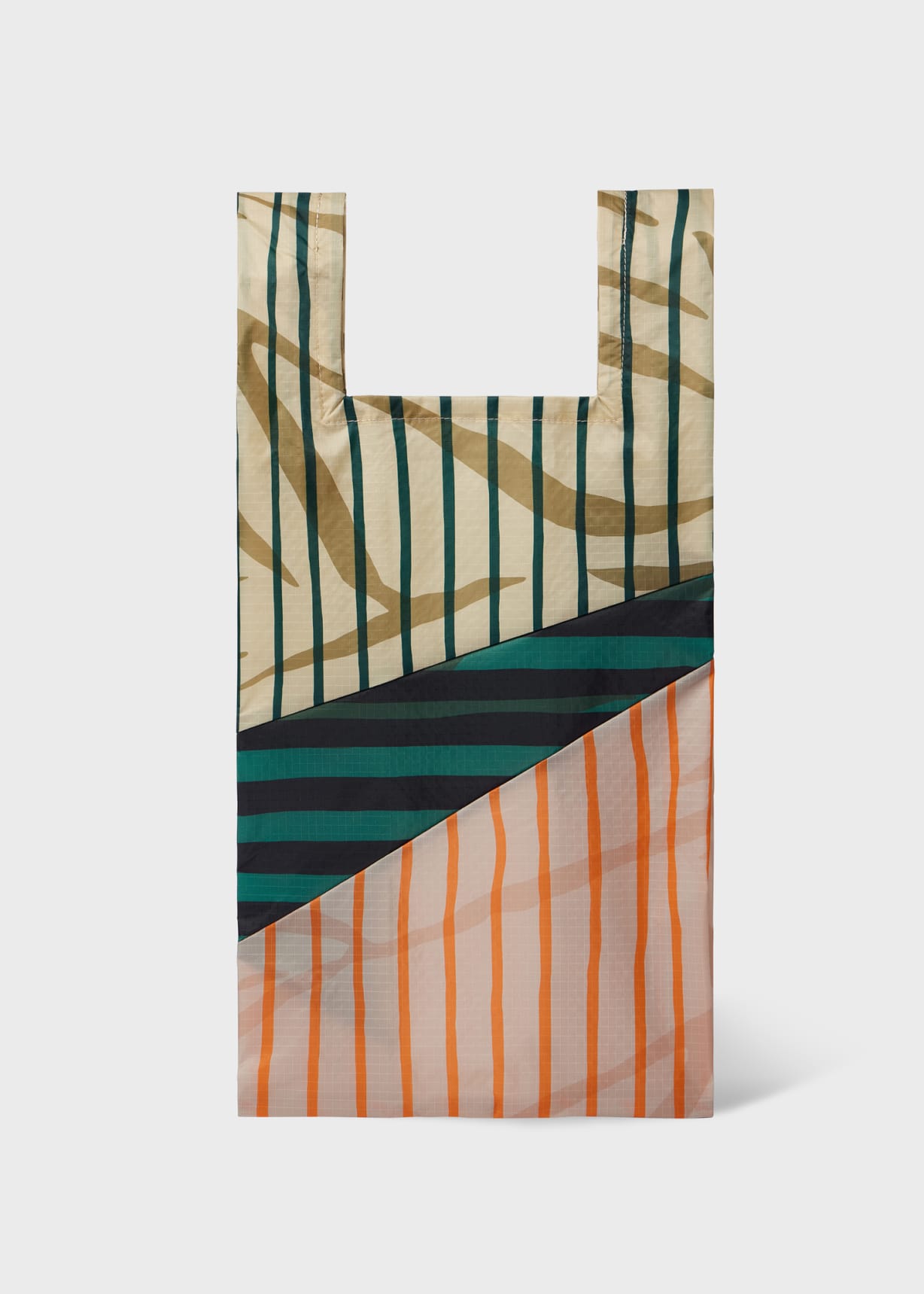 Susan Bijl x Paul Smith - Ecru Mixed-Stripe The New Shopping Bag