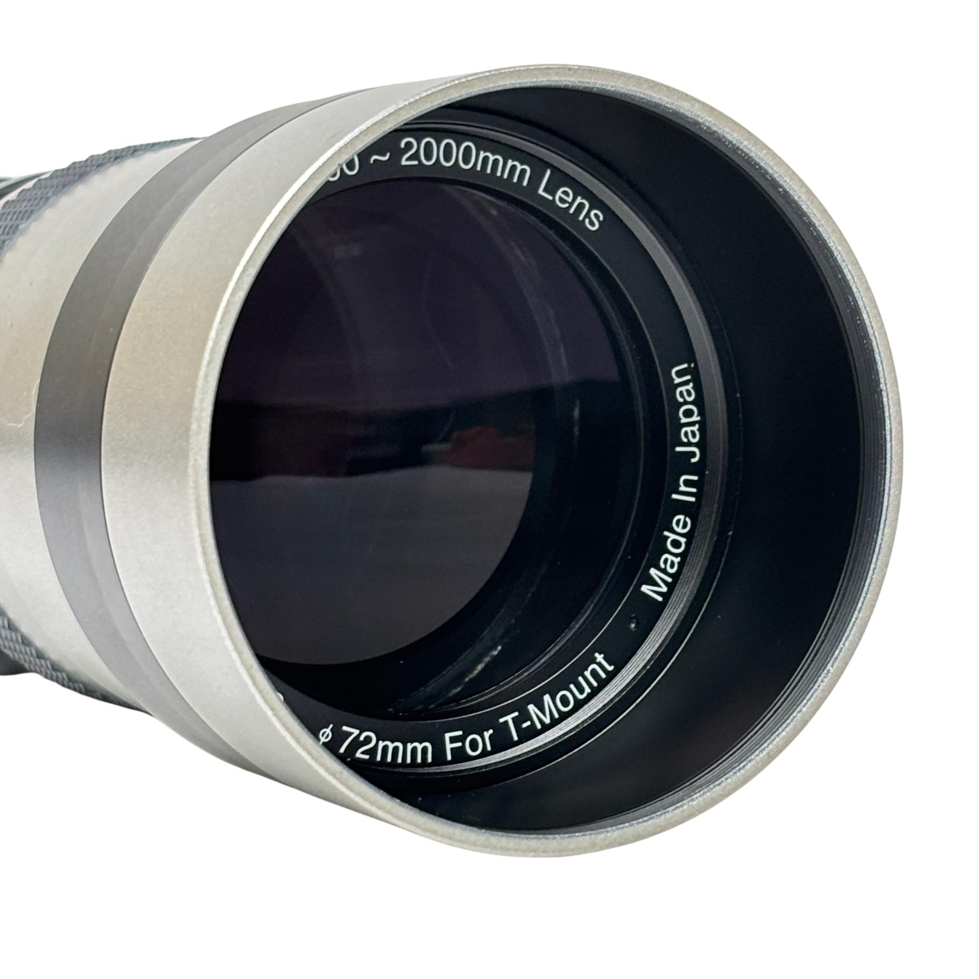 Vivitar 600-1000 -2000mm f/9.9 Telephoto Zoom Lens for T-Mount