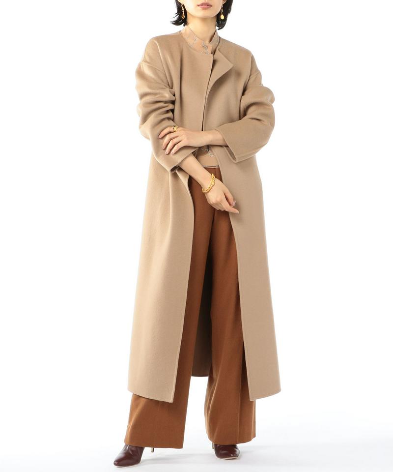 ESTNATION(エストネーション)の「ストール付きダブルフェイスロング