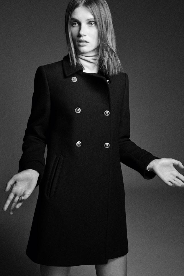 ZARA(ザラ)の「ウール混紡ダブルブレスト仕様コート」 - PARTE