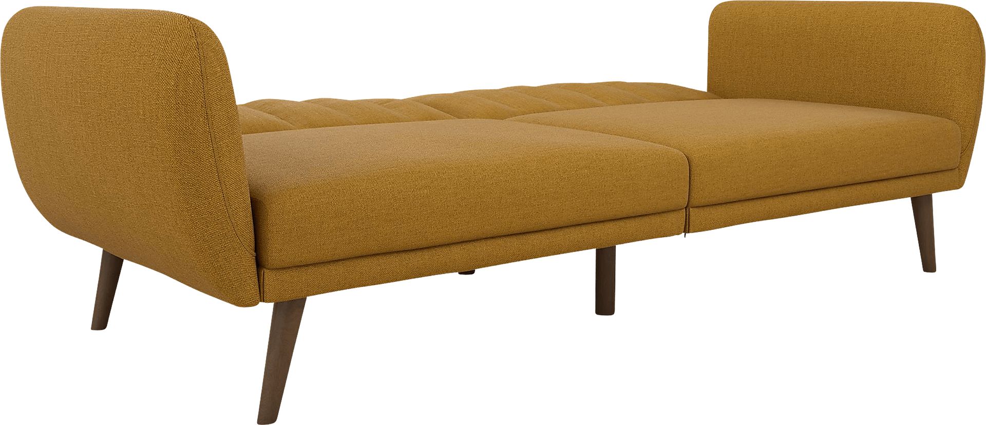Velron Mustard Yellow Linen Fabric Futon | Rooms to Go